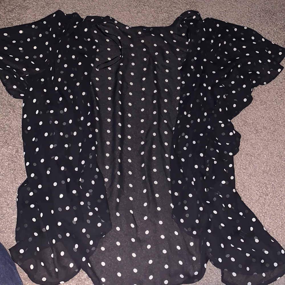 Dotted lace blouse